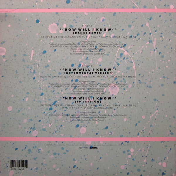 Whitney Houston - How Will I Know - New 12" Single Record 1985 Arista USA Original Vinyl - Synth-pop / Disco - Shuga Records