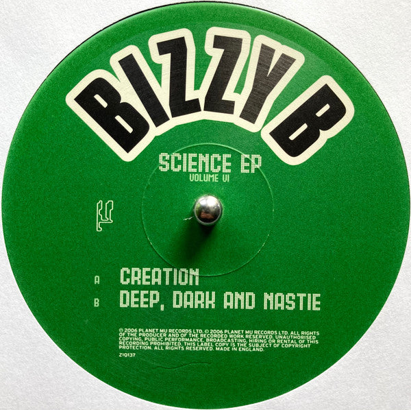 Bizzy B - Science EP - Volume VI - New 2 x 10" EP Record 2006 Planet Mu UK Vinyl - Drum n Bass / Jungle - Shuga Records