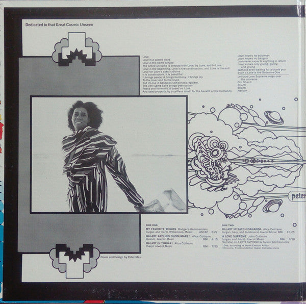 Alice Coltrane With Strings - World Galaxy - VG LP Record 1972 Impuls! USA Original Press Vinyl & Peter Max Cover Art - Free Jazz / Soul-Jazz - Shuga Records