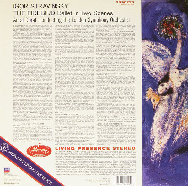 Dorati & London Symphony Orchestra / ‎Stravinsky - The Firebird (1960) - Mint- LP Record 2015 Decca Mercury Living Presence Stereo 180 gram Vinyl - Classical - Shuga Records