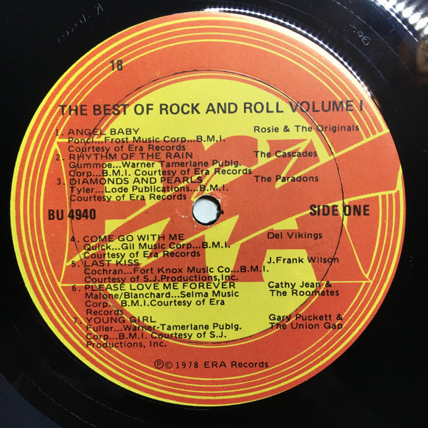 Various - Best Of Rock N' Roll - New LP Record 1978 ERA USA Original Vinyl - Rock / Garage / Beat / Soul / R&B - Shuga Records