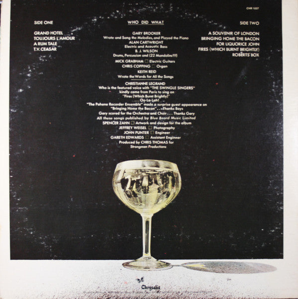 Procol Harum - Grand Hotel - VG+ LP Record 1973 Chrysalis USA Original Vinyl & Booklet - Prog Rock / Symphonic Rock - Shuga Records