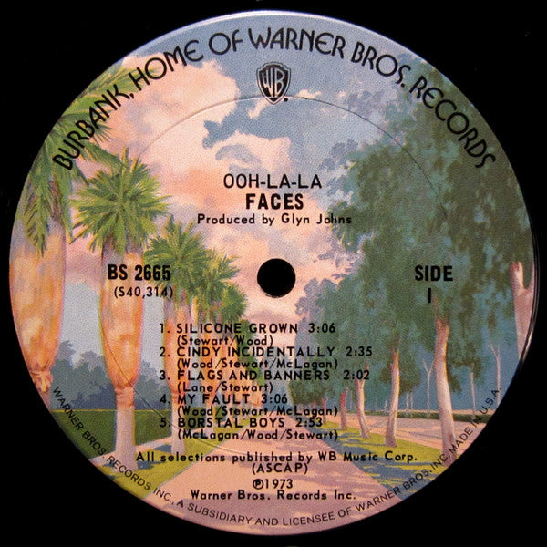 Faces - Ooh La La - Mint- LP Record 1973 Warner USA Original Vinyl & Poster - Classic Rock / Pop Rock - Shuga Records