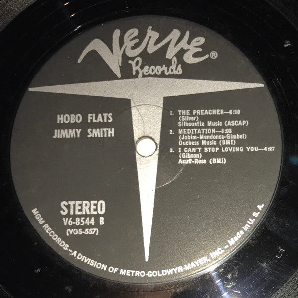Jimmy Smith - Hobo Flats - VG+ LP Record 1963 Verve USA Stereo Vinyl Original - Cool Jazz / Jump Blues - Shuga Records