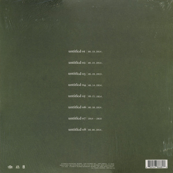 Kendrick Lamar - Untitled Unmastered - Mint- LP Record 2016 Top Dawg USA 180 Gram Vinyl - Hip Hop - Shuga Records
