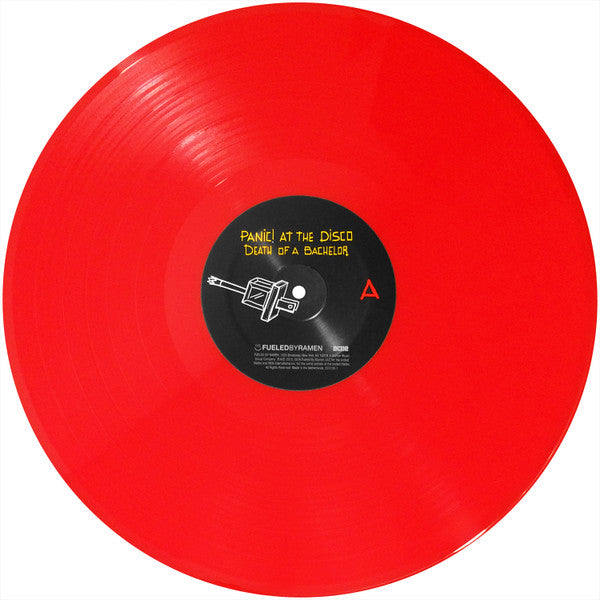 Panic! At The Disco - Death Of A Bachelor - Mint- LP Record 2016 Fueled By Ramen Hot Topic Red Vinyl, Insert & Download - Pop Rock / Pop Punk - Shuga Records