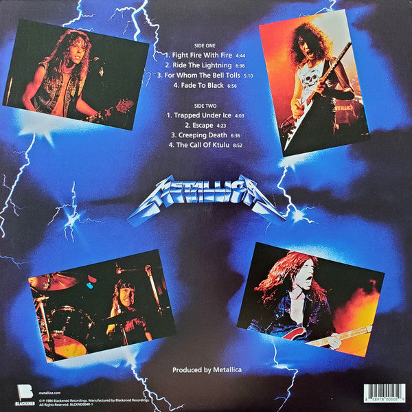 Metallica - Ride the Lightning (1984) - Mint- LP Record 2016 Blackened Recordings USA Vinyl - Speed Metal / Thrash - Shuga Records