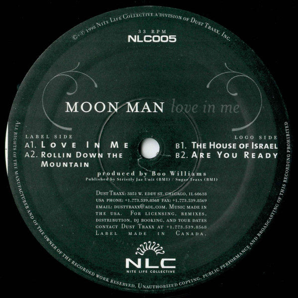 Moon Man - Love In Me - New Sealed 12" Single Record 1998 Nite Life Collective USA Vinyl - Chicago Deep House - Shuga Records