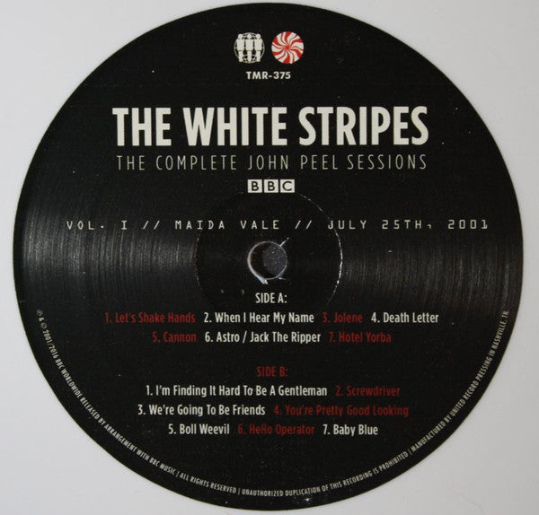 The White Stripes - The Complete John Peel Sessions (2002) - Mint- 2 LP Record Store Day 2017 Third Man RSD White & Red Vinyl - Indie Rock / Alternative Rock