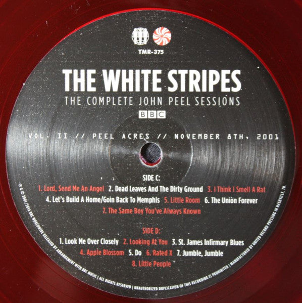 The White Stripes - The Complete John Peel Sessions (2002) - Mint- 2 LP Record Store Day 2017 Third Man RSD White & Red Vinyl - Indie Rock / Alternative Rock - Shuga Records