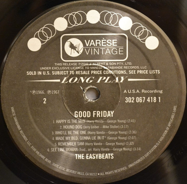 The Easybeats - Good Friday (1967) - Mint- LP Record Store Day 2016 Varèse Sarabande 180 gram Vinyl - Garage Rock / Pop Rock / Beat - Shuga Records