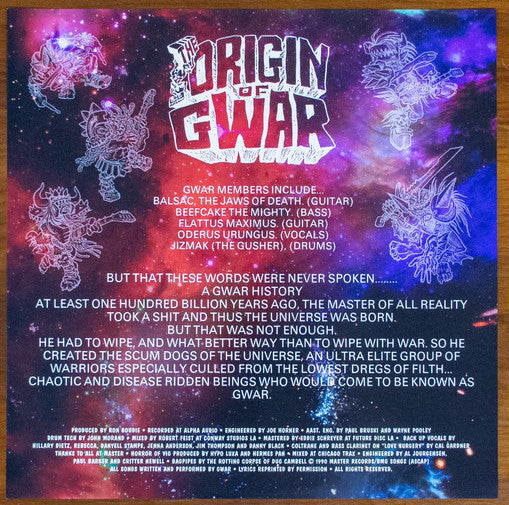 GWAR - Scumdogs of the Universe (1990) - Mint- 2 LP Record 2016 Metal Blade RSD USA Vinyl & Inserts - Heavy Metal - Shuga Records