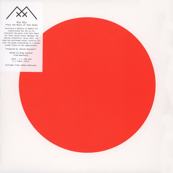 Xiu Xiu - Plays the Music of Twin Peaks - Mint- 2 LP Record Store Day 2016 Polyvinyl USA Red / Blue Vinyl & Download - Electronic / Experimental / Ambient / Soundtrack - Shuga Records
