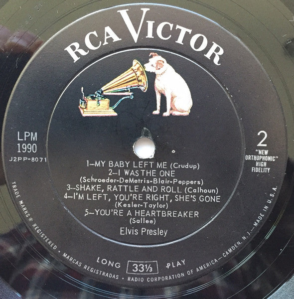 Elvis Presley - For Lp Fans Only - VG- (Lower Grade) LP Record 1959 RCA Victor USA Mono Original Press Vinyl - Rock & Roll / Rockabilly - Shuga Records