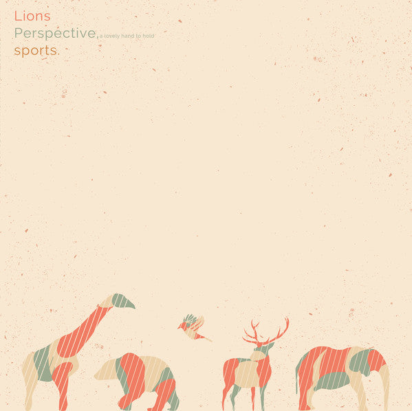 Lions  / Perspective, A Lovely Hand To Hold / sports. - SPLIT EP - Mint- Record 2016 Broken Rim Electric Blue Vinyl & Screen Printed B-side - Indie Rock / Emo - Shuga Records