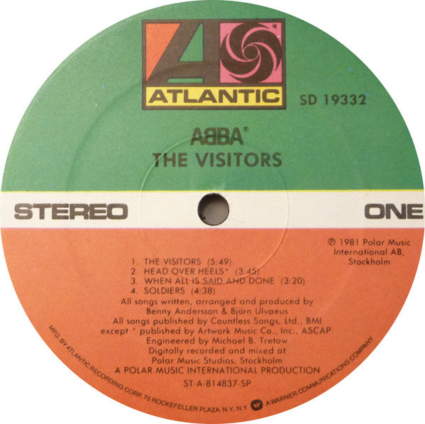 ABBA - The Visitors (1981) - New 2 LP Record 2023 Polar Vinyl - Pop Rock / Disco / Synth-pop - Shuga Records