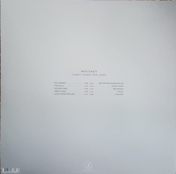 Whitney - Light Upon The Lake - New LP Record 2016 Secretly Canadian Blue Translucent Vinyl & Download - Indie Rock / Soft Rock / Soul - Shuga Records