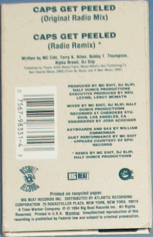 DFC - Caps Get Peeled - VG+ Cassette Single 1994 Big Beat Atlantic USA Tape - Hip Hop / Gangsta - Shuga Records
