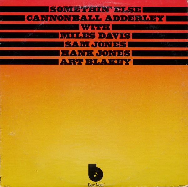 Cannonball Adderley – Somethin' Else (1958) - VG+ LP Record 1973 Blue Note USA Vinyl - Jazz / Hard Bop - Shuga Records