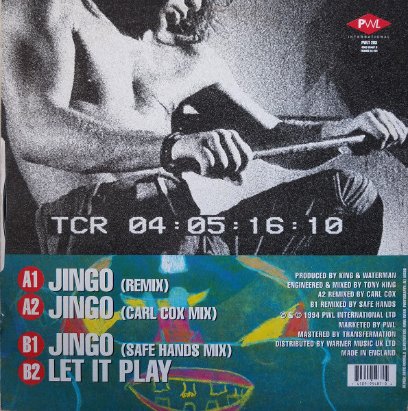 FKW - Jingo - VG+ 12" Single Record 1994 PWL International UK Vinyl - Tribal House / Techno