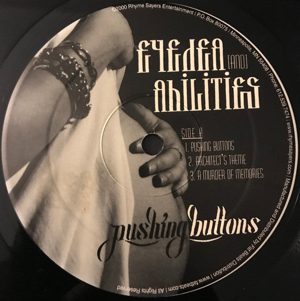 Eyedea & Abilities - Pushing Buttons - Mint- 12" EP Record 2000 Rhymesayers Entertainment - Hip Hop / RIP - Shuga Records