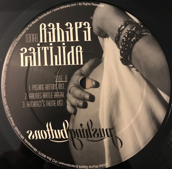 Eyedea & Abilities - Pushing Buttons - Mint- 12" EP Record 2000 Rhymesayers Entertainment - Hip Hop / RIP - Shuga Records