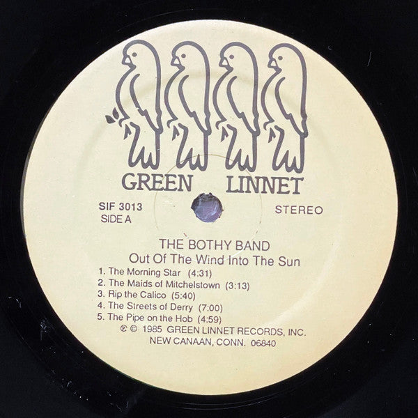 The Bothy Band - Out Of The Wind Into The Sun (1977) - Mint- LP Record 1985 Green Linnet USA Vinyl - Folk / Celtic - Shuga Records