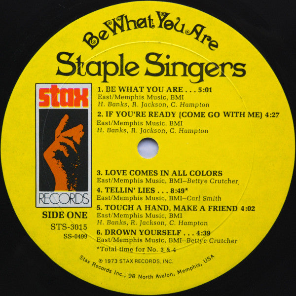 The Staple Singers - Be What You Are - Mint- LP Record 1973 USA Original Vinyl - Soul / Gospel - Shuga Records