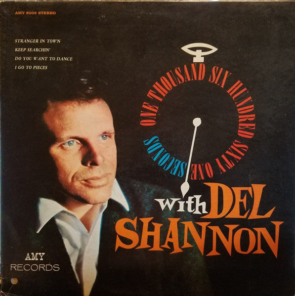 Del Shannon - One Thousand Six Hundred Sixty One Seconds With Del Shannon - VG LP Record 1965 Amy USA Vinyl Original Stereo - Rock & Roll / Pop Rock - Shuga Records