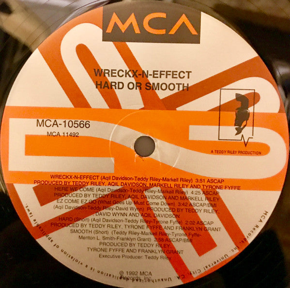 Wreckx-N-Effect - Hard Or Smooth - New (botton of shrink torn) LP Record 1992 MCA USA Original Vinyl & Hype Sticker - Hip Hop / New Jack Swing - Shuga Records