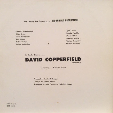 Malcolm Arnold – David Copperfield (Music From the NBC Television Special) - Mint- LP Record 1970 GRT USA Promo Vinyl - TV Score / Soundtrack
