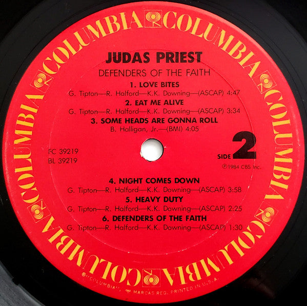 Judas Priest - Defenders Of The Faith - VG+ LP Record 1984 Columbia USA Original Vinyl - Hard Rock / Heavy Metal - Shuga Records