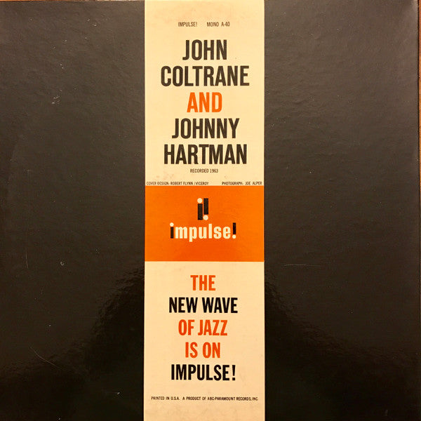 John Coltrane And Johnny Hartman - VG+ LP Record 1963 Impulse! USA Original Mono Vinyl - Jazz / Hard Bop - Shuga Records