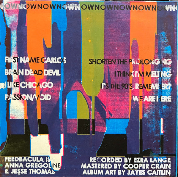 Feedbacula - Now - New LP Record 2014 Private Press USA Vinyl, Numbered, Hand Screened Cover & Sticker - Chicago Electronic / Noise / Rock - Shuga Records