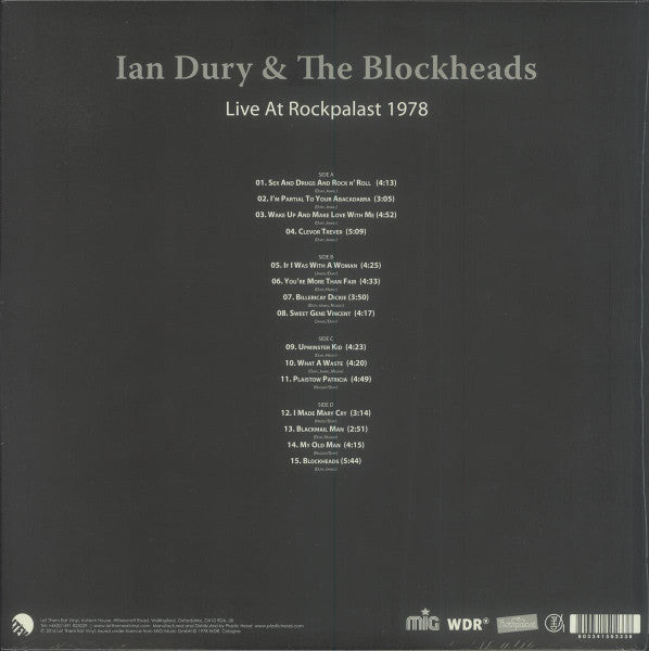 Ian Dury And The Blockheads - Live At Rockpalast 1978 - Mint- 2 LP Record 2016 Let Them Eat Vinyl UK Vinyl - Pop Rock / New Wave - Shuga Records