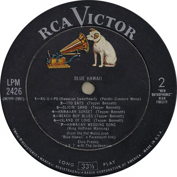 Elvis Presley - Blue Hawaii - VG LP Record 1961 RCA USA Mono Original Rockaway Vinyl - Soundtrack / Rock & Roll - Shuga Records