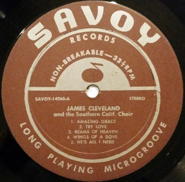 James Cleveland And The Southern California Community Choir - Amazing Grace - VG+ LP Record Savor USA Vinyl - Gospel - Shuga Records