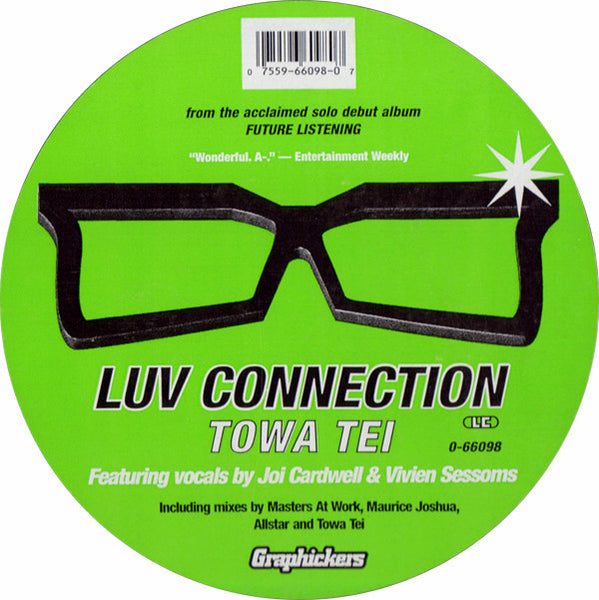 Towa Tei - Luv Connection - VG+ 12" Single Record 1995 Elektra USA Vinyl - House / Electro / Downtempo - Shuga Records