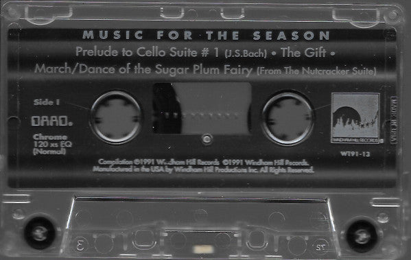 Windham Hill Artists - Music for the Season - New 1991 Windham Hill USA Tape - New Age / Jazz - Shuga Records