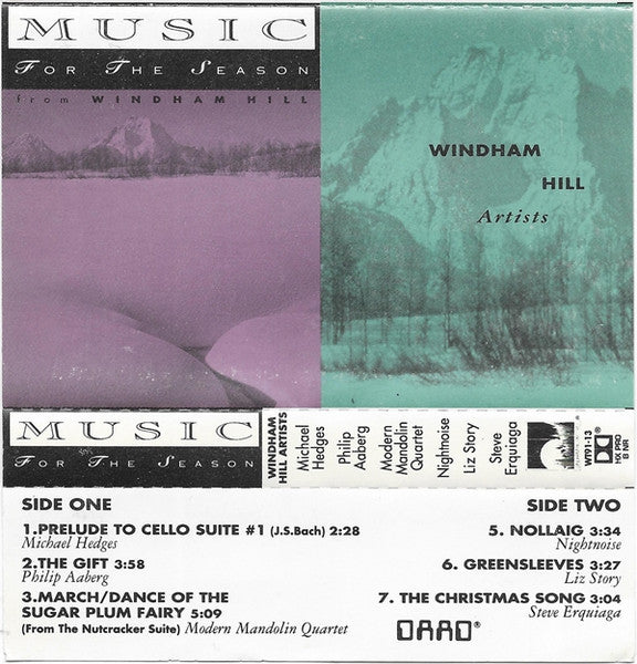 Windham Hill Artists - Music for the Season - New 1991 Windham Hill USA Tape - New Age / Jazz - Shuga Records