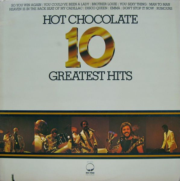 Hot Chocolate - 10 Greatest Hits - VG+ LP Record 1977 Big Tree USA Vinyl - Soul / Funk / Disco - Shuga Records
