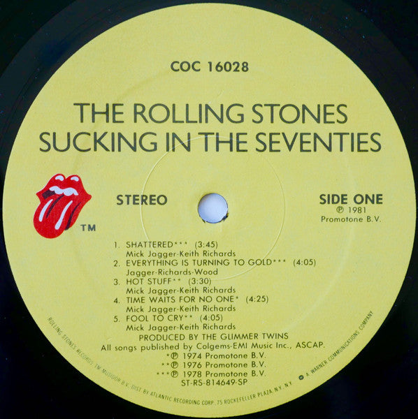 The Rolling Stones - Sucking In The Seventies - VG+ LP Record 1981 USA Original Vinyl - Classic Rock / Blues Rock - Shuga Records