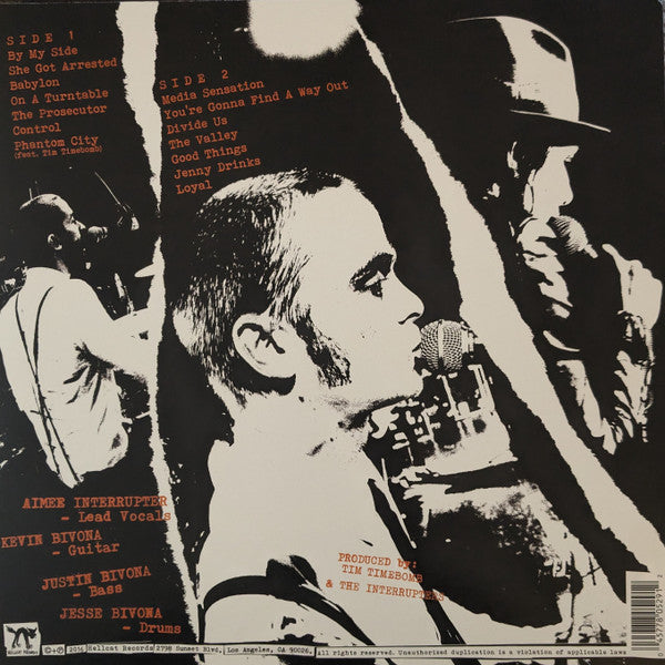 The Interrupters - Say It Out Loud - New (opened to verify color) LP Record 2016 Hellcat USA Black Vinyl - Punk Rock / Ska - Shuga Records