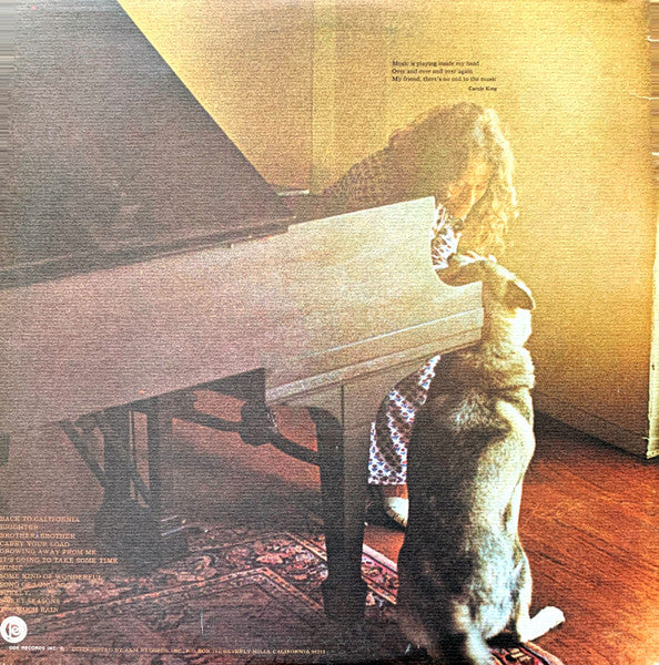 Carole King - Music - Mint- Stereo 1971 Ode USA Original Press Promo Gold Stamp Vinyl, Insert Sheet & Inner Sleeve - Pop Rock / Soft Rock / Folk Rock - Shuga Records