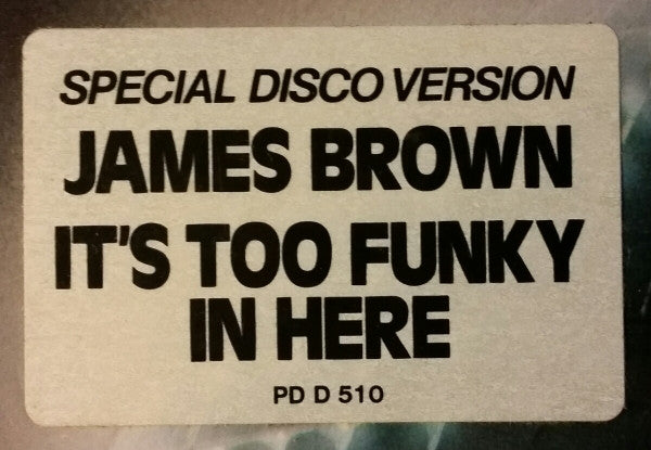 James Brown - It's Too Funky In Here / Are We Really Dancing - VG+ 12" Single Record 1979 Polydor USA Original Vinyl - Funk - Shuga Records