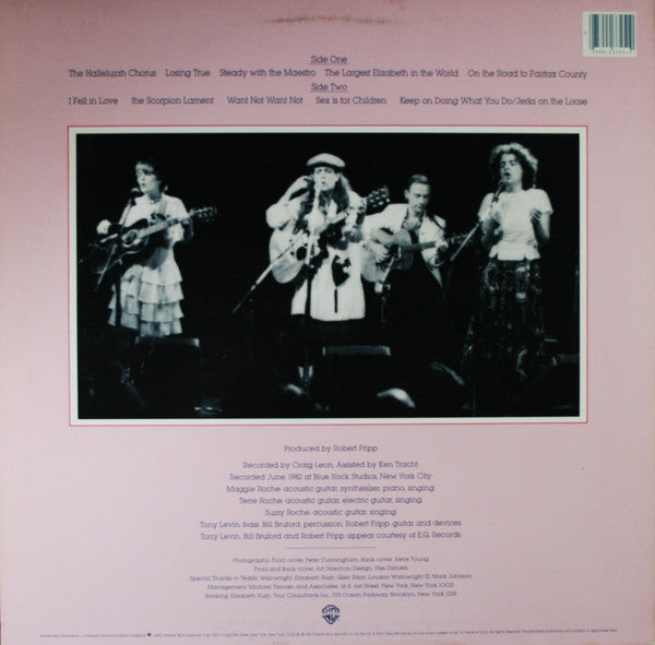 The Roches - Keep On Doing - Mint- LP Record 1982 Warner USA Original Vinyl - Pop Rock / Folk Rock - Shuga Records
