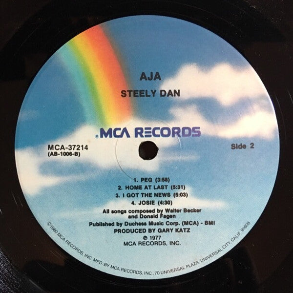 Steely Dan - Aja (1977) - VG+ LP Record 1981 MCA USA Vinyl - Rock / Jazz-Rock - Shuga Records