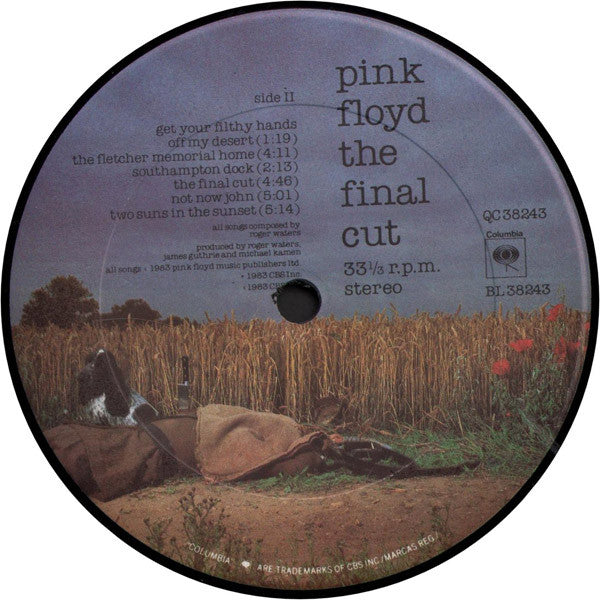 Pink Floyd - The Final Cut - Mint- LP Record 1983 Columbia USA Original Vinyl - Psychedelic Rock / Prog Rock - Shuga Records