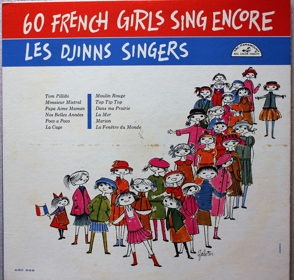 Les Djinns Singers – 60 French Girls Sing Encore - VG+ LP Record 1957 ABC Paramount USA Mono Vinyl - Pop / World / French / Folk - Shuga Records