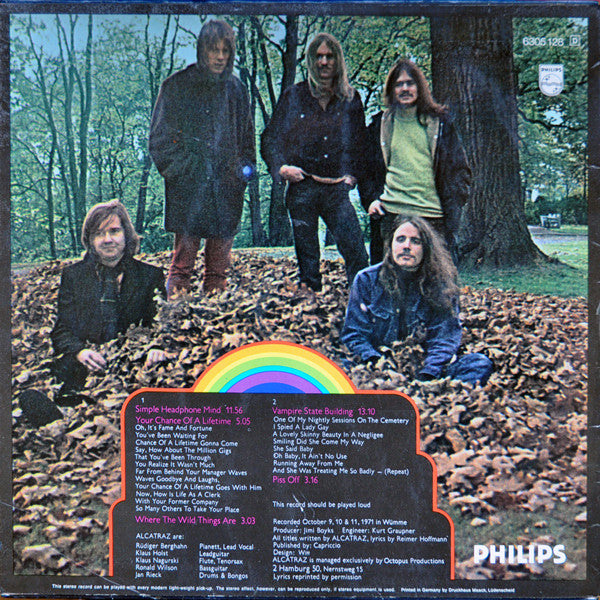 Alcatraz – Vampire State Building - VG+ LP Record 1972 Philips Germany Vinyl - Prog Rock / Krautrock / Psychedelic Rock